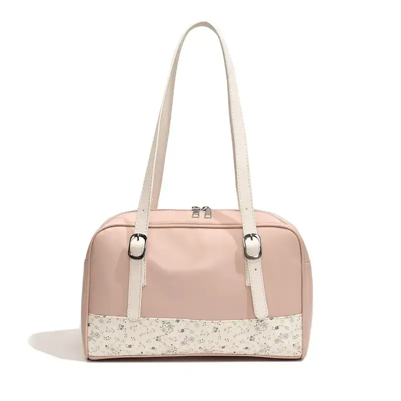 New Niche Blue Patchwork Shoulder Bag for Women - Image 4