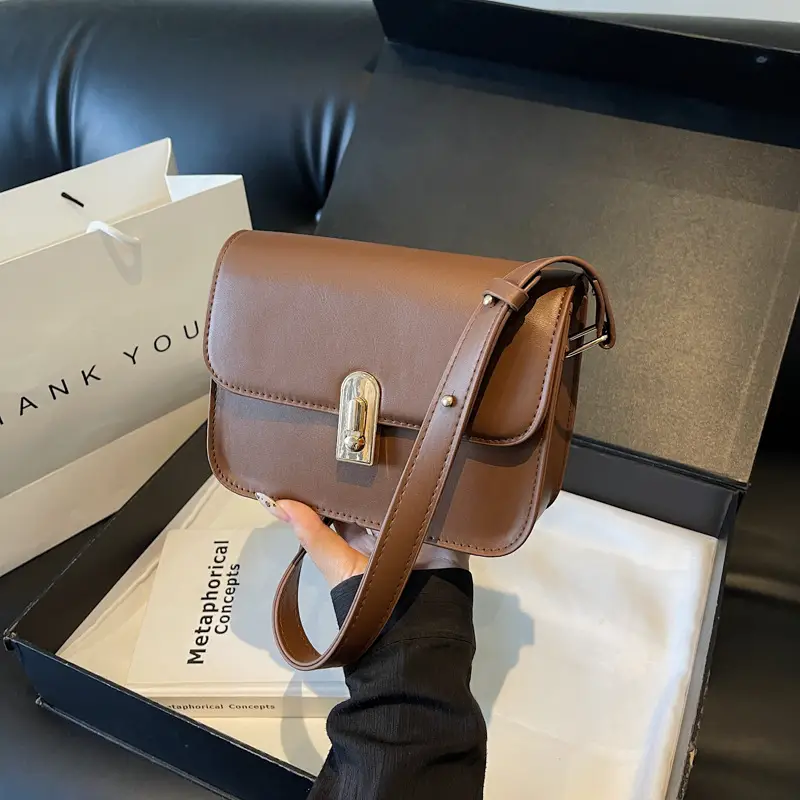 Women's Brown Crossbody Bag 2024 New Arrival - Image 6