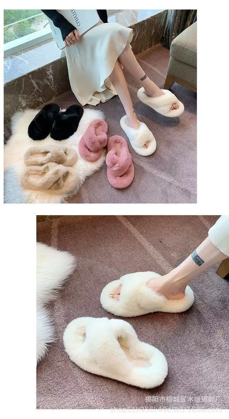 Women Cross-Furry Slippers Summer Wear 2025 — feature 6