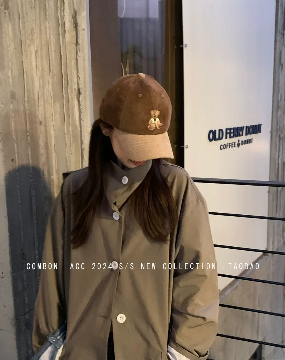 Cute Bear Cap Women Autumn Winter Corduroy Jacket — feature 11