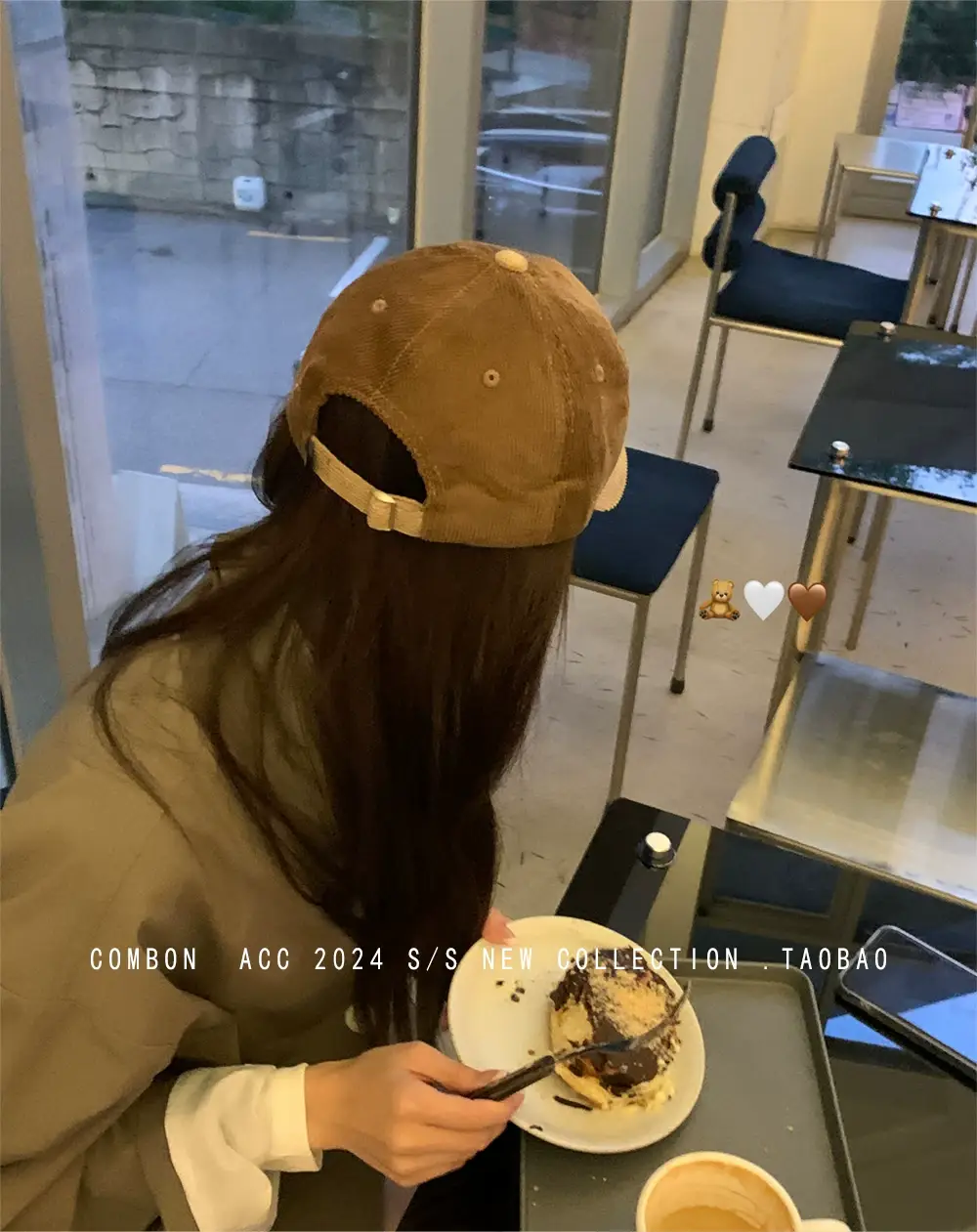 Cute Bear Cap Women Autumn Winter Corduroy Jacket — feature 12