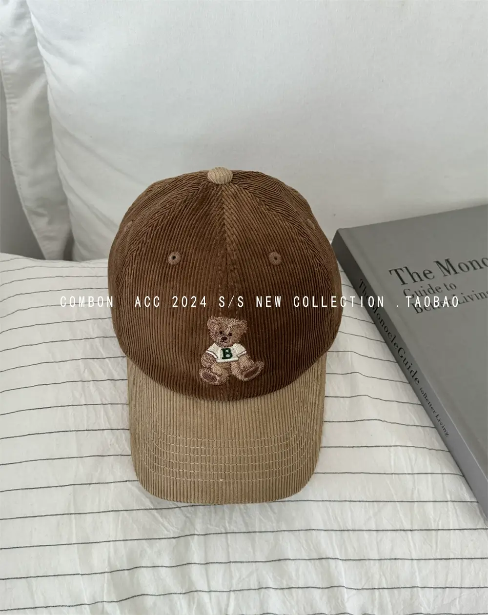 Cute Bear Cap Women Autumn Winter Corduroy Jacket — feature 18