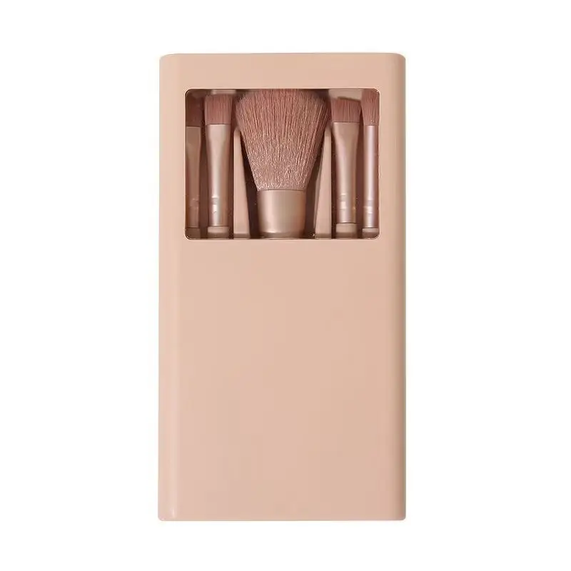 5 Pack Makeup Brush Set with Mirror & High Color Value — feature 3