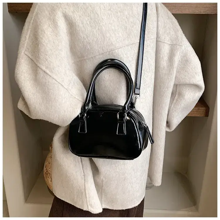 2024 Women's Korean Style Retro Bowling Bag Brown — feature 38
