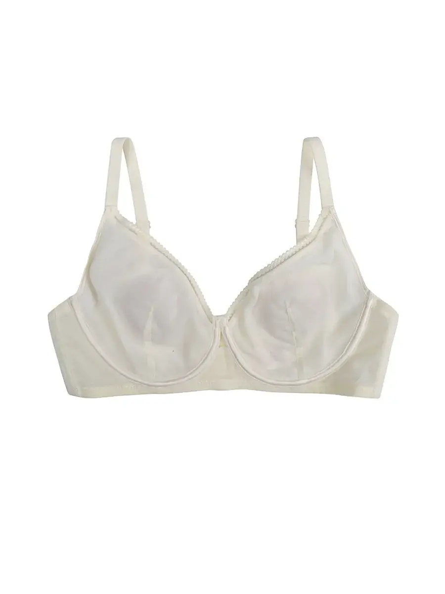 Black Ultra-Thin Gauze Round Cup Bra for Women Large