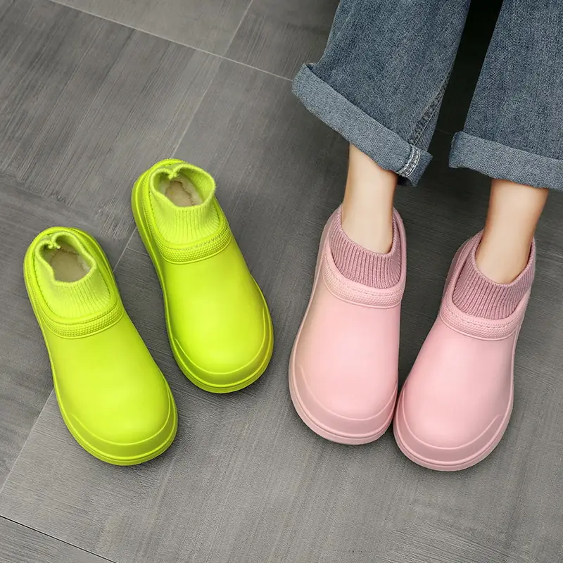 Cotton shoes waterproof cotton slippers women's winter 2024 new indoor home fleece-lined warm outdoor wear non-slip fleece-lined warm - Image 4