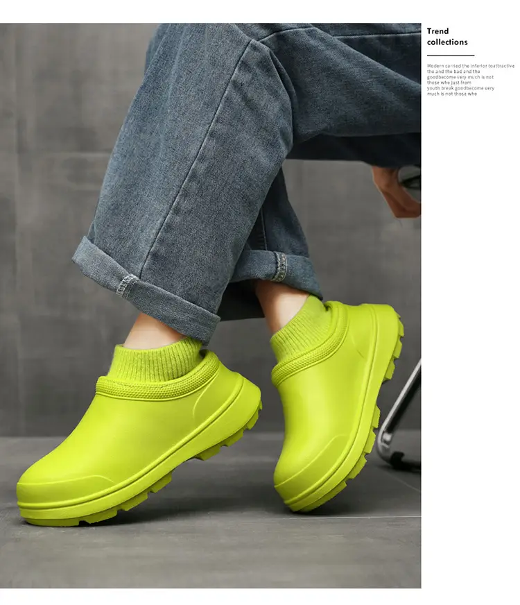 Cotton shoes waterproof cotton slippers women's winter 2024 new indoor home fleece-lined warm outdoor wear non-slip fleece-lined warm — feature 10