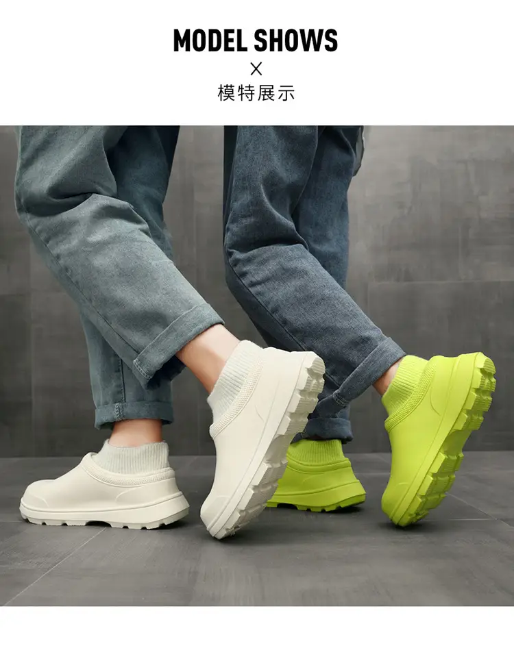 Cotton shoes waterproof cotton slippers women's winter 2024 new indoor home fleece-lined warm outdoor wear non-slip fleece-lined warm — feature 9
