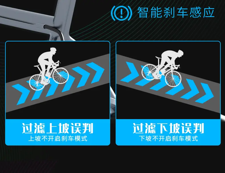 New bicycle double bracket smart brake tail light type-c charging waterproof vibration sensor night riding warning light — feature 5