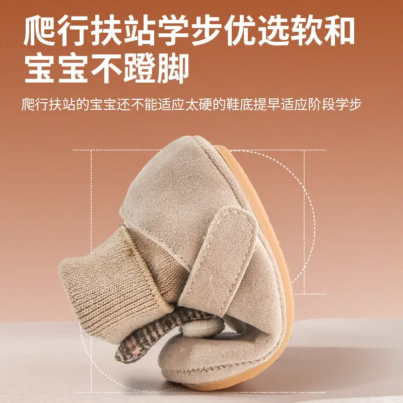 Winter Baby Shoes for Girls Toddler Soft-Soled Non-Slip