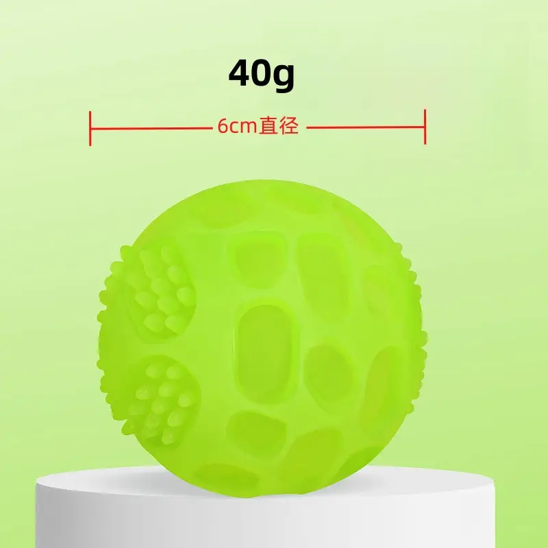 Cross-border Pet Toy Luminous Fluorescent Bouncing Ball Vocal Toy Pet Molar Decompression Artifact Dog Toy Ball — feature 9