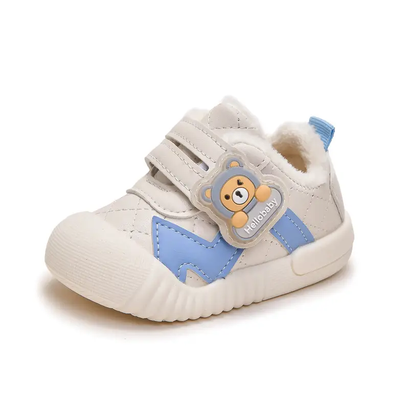 Baby Toddler Shoes Winter Fleece Non-Slip Kick Resistant