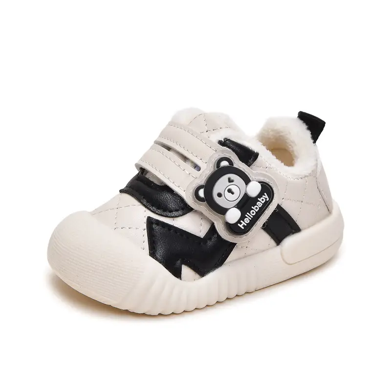Baby Toddler Shoes Winter Fleece Non-Slip Kick Resistant