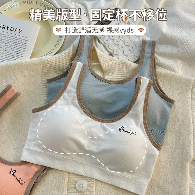 Girls' Bra Intimates, Girls' Intimates, Development Period Kidsren's Vest, Primary School Students, Junior High School Students 11-14 Years Old
