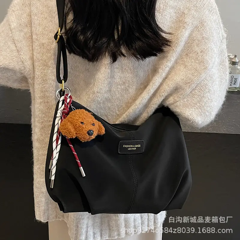 Women Casual Shoulder Bag Beige Korean Style 2026 - Image 7