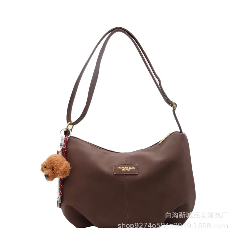 Women Casual Shoulder Bag Beige Korean Style 2026 - Image 9