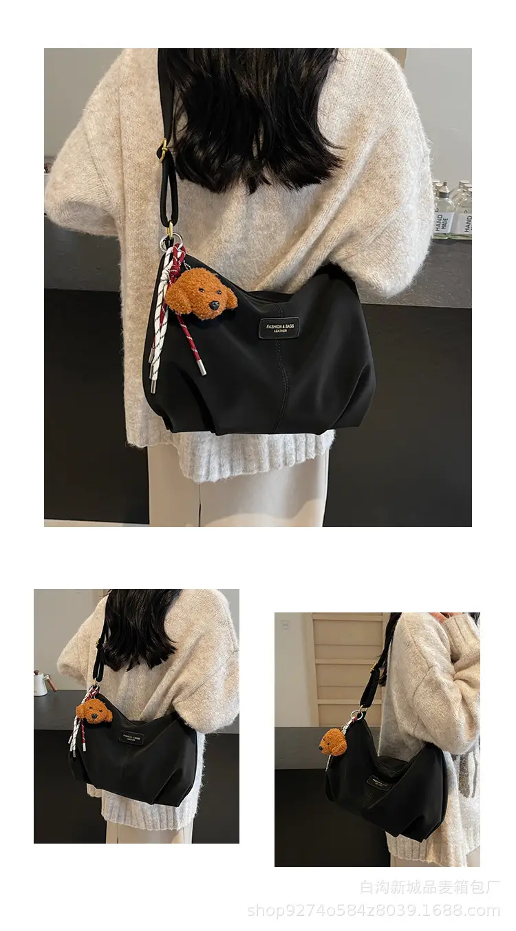Women Casual Shoulder Bag Beige Korean Style 2026 — feature 12