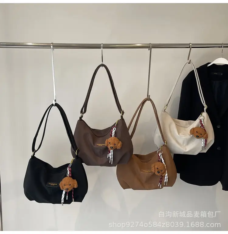 Women Casual Shoulder Bag Beige Korean Style 2026 — feature 13
