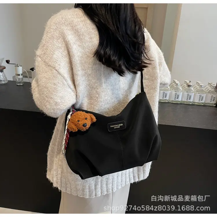 Women Casual Shoulder Bag Beige Korean Style 2026 — feature 17