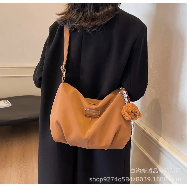 Women Casual Shoulder Bag Beige Korean Style 2026 — feature 21