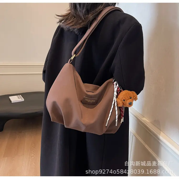 Women Casual Shoulder Bag Beige Korean Style 2026 — feature 22