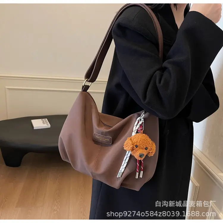 Women Casual Shoulder Bag Beige Korean Style 2026 — feature 23