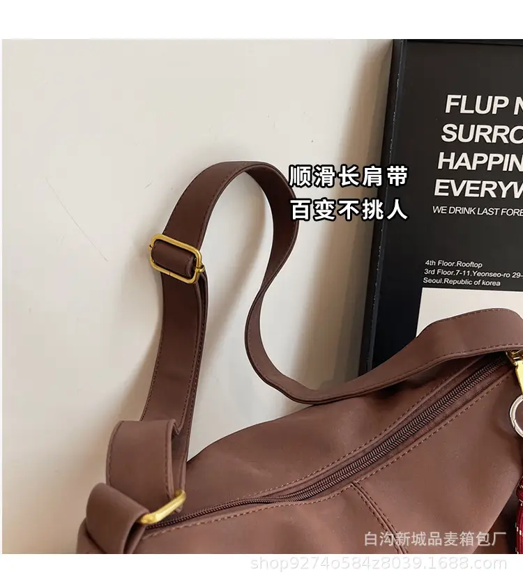 Women Casual Shoulder Bag Beige Korean Style 2026 — feature 3