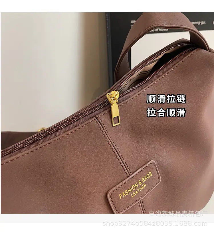 Women Casual Shoulder Bag Beige Korean Style 2026 — feature 4