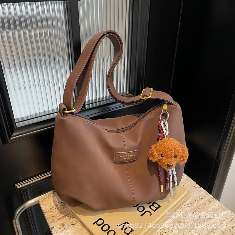 Women Casual Shoulder Bag Beige Korean Style 2026 - Image 4