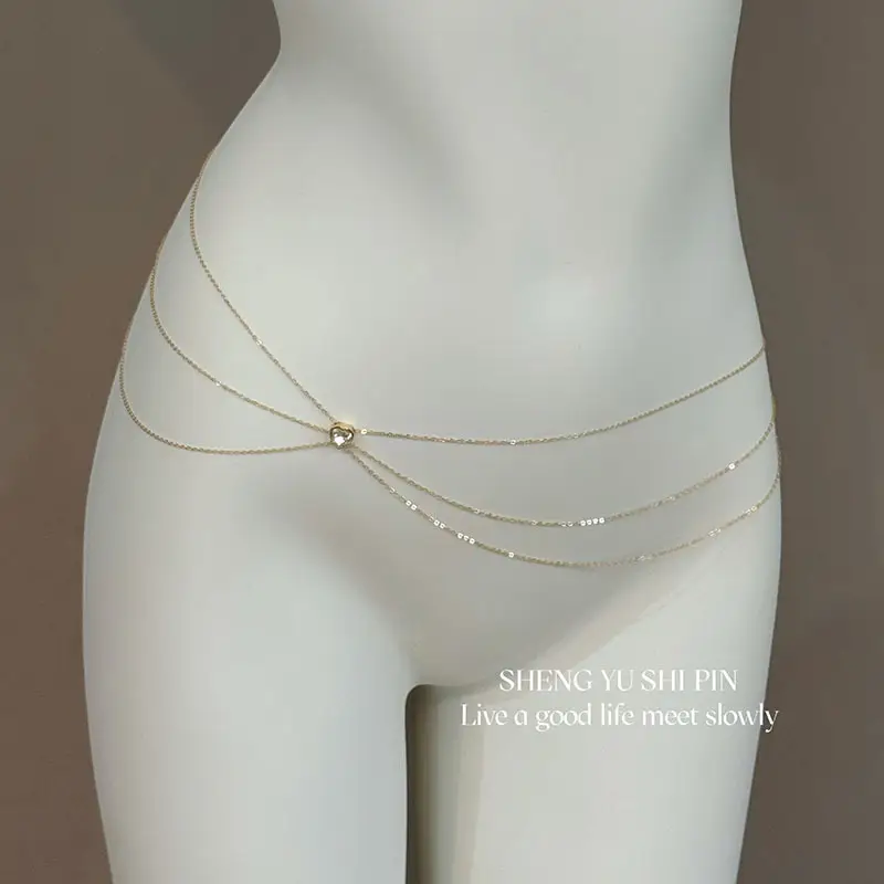 Super Fairy Tassel Flower Pearl Multi-Layer Waist Chain Niche High-End Stylish Versatile Fashionable Elegant Women Matchinging Waist Accessories