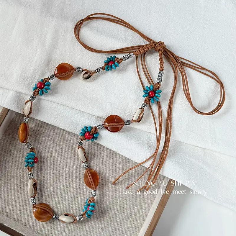 Super Fairy Tassel Flower Pearl Multi-Layer Waist Chain Niche High-End Stylish Versatile Fashionable Elegant Women Matchinging Waist Accessories