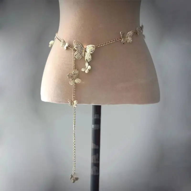 Super Fairy Tassel Flower Pearl Multi-Layer Waist Chain Niche High-End Stylish Versatile Fashionable Elegant Women Matchinging Waist Accessories