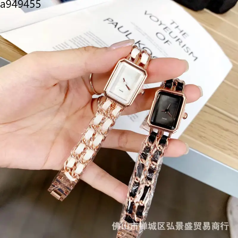 Xiaoxiangfeng Middle Ancient Sugar Watch Vintage Woven Strap Women's Black Gold Watch Live Hot Selling Factory Daifa
