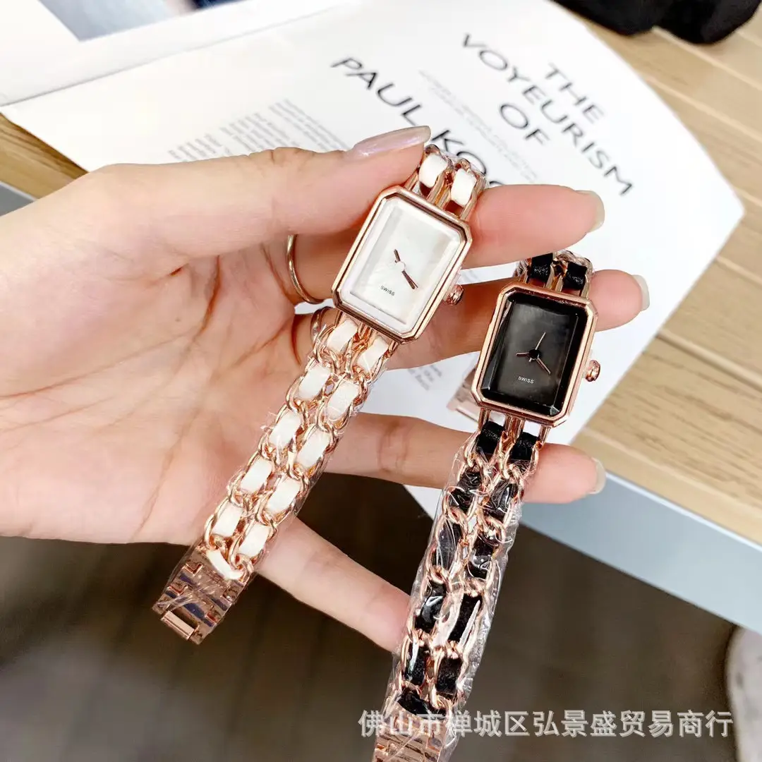 Xiaoxiangfeng Middle Ancient Sugar Watch Vintage Woven Strap Women's Black Gold Watch Live Hot Selling Factory Daifa — feature 3