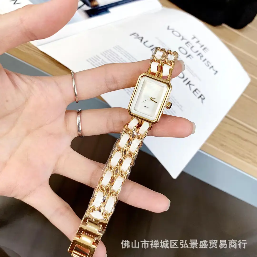 Xiaoxiangfeng Middle Ancient Sugar Watch Vintage Woven Strap Women's Black Gold Watch Live Hot Selling Factory Daifa — feature 7