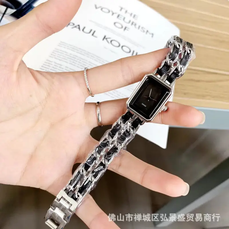Xiaoxiangfeng Middle Ancient Sugar Watch Vintage Woven Strap Women's Black Gold Watch Live Hot Selling Factory Daifa