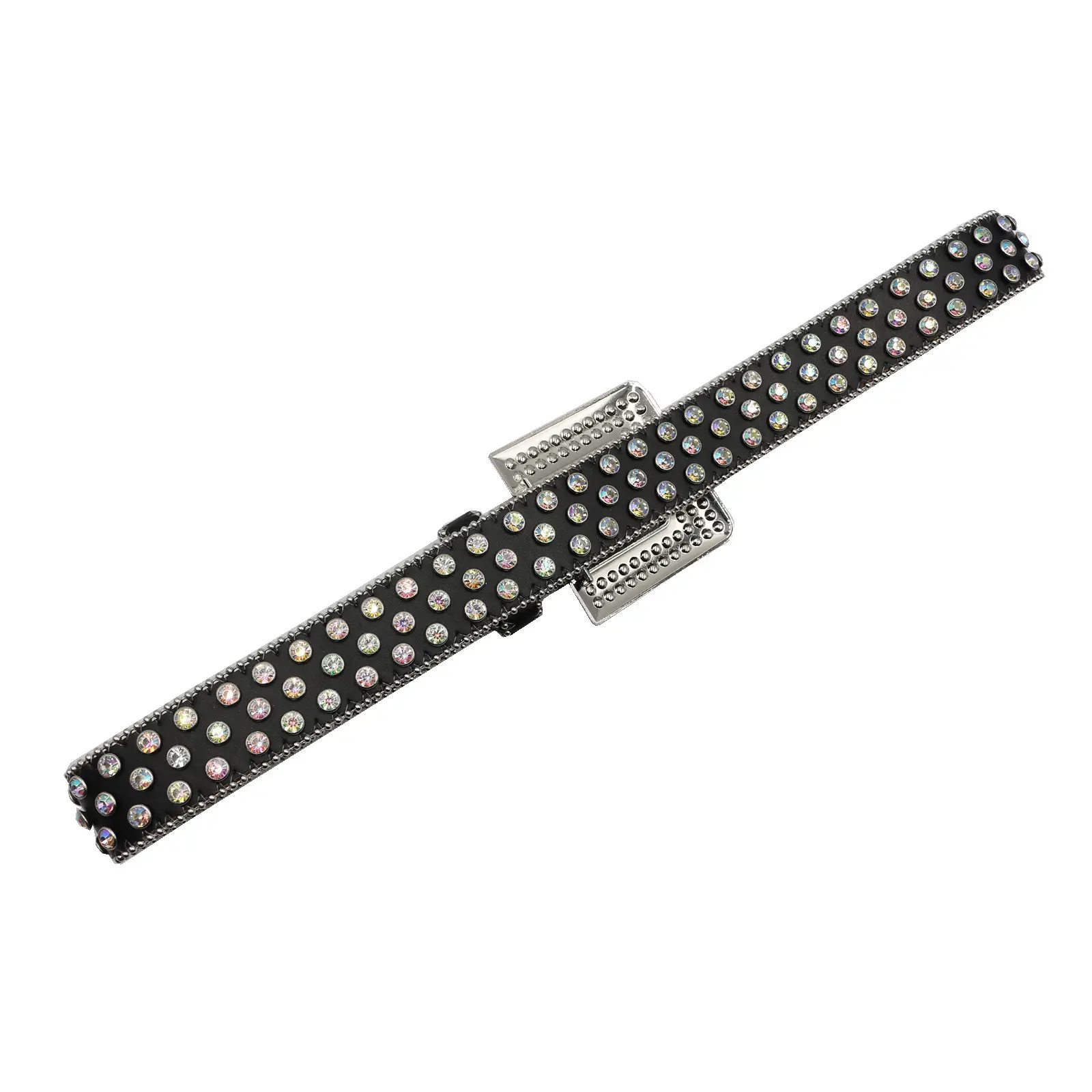 Black Rhinestone Square Buckle Belt for Women — feature 15