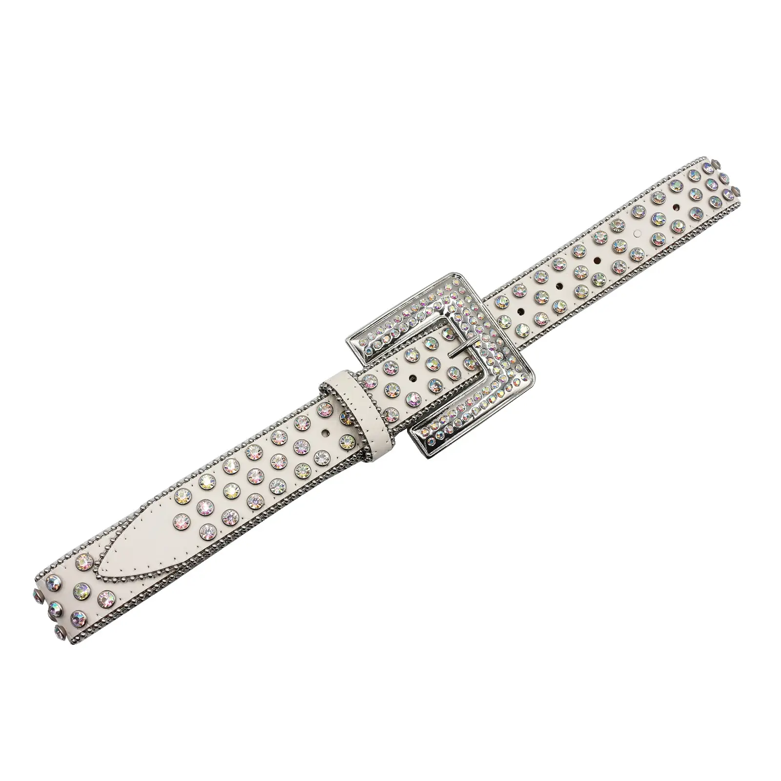 Black Rhinestone Square Buckle Belt for Women — feature 7