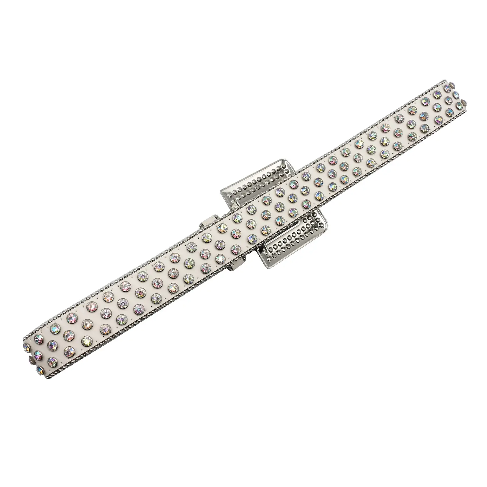 Black Rhinestone Square Buckle Belt for Women — feature 8