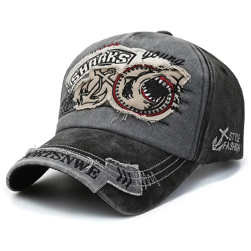Men's Embroidered Baseball Cap with Dragon Design - Image 8