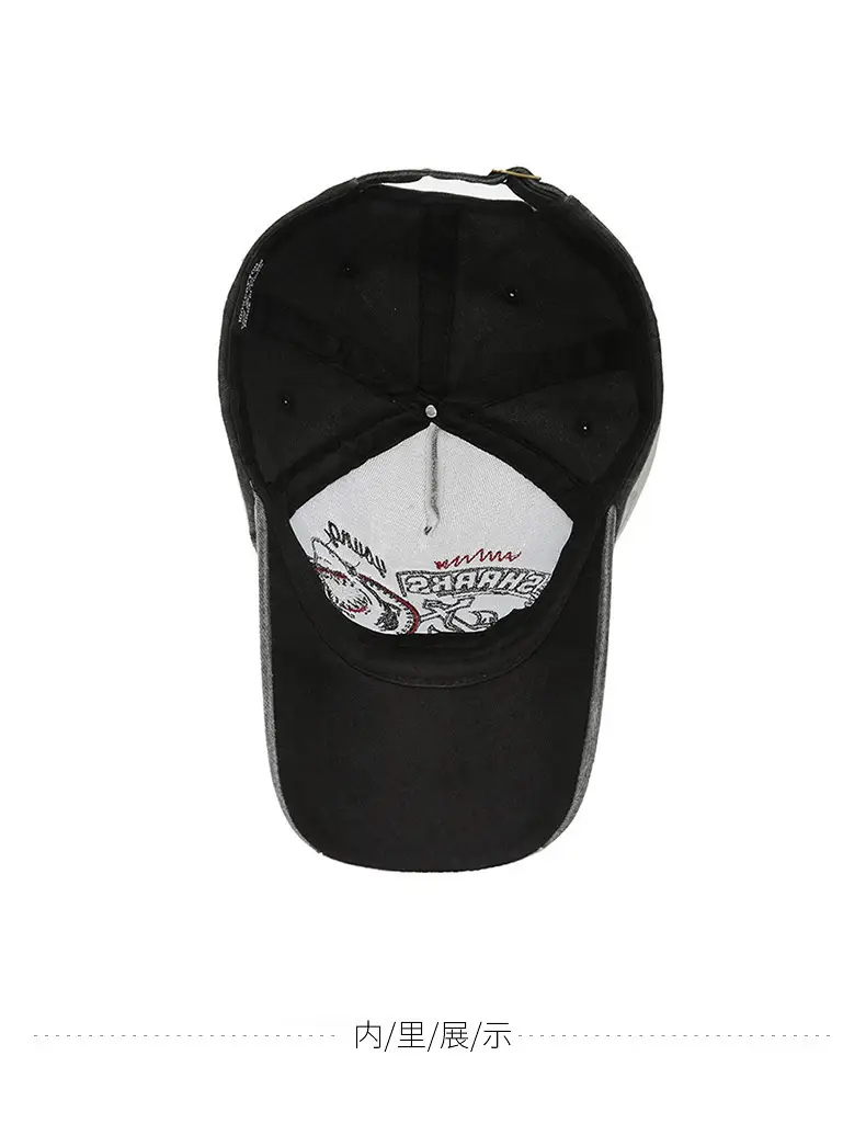 Men's Embroidered Baseball Cap with Dragon Design — feature 10