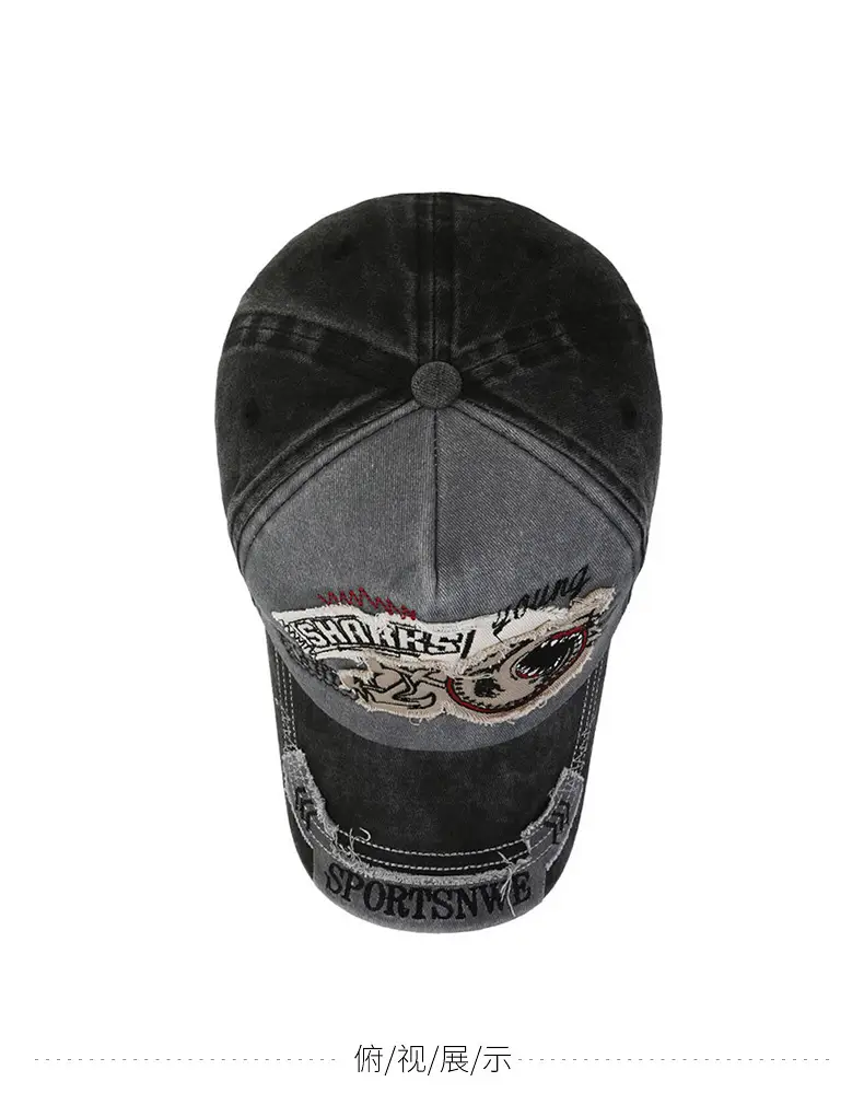 Men's Embroidered Baseball Cap with Dragon Design — feature 9