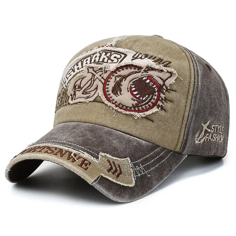 Men's Embroidered Baseball Cap with Dragon Design - Image 2