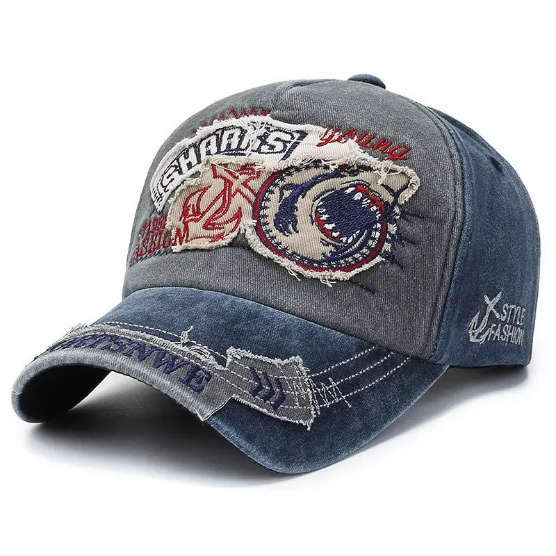 Men's Embroidered Baseball Cap with Dragon Design - Image 4