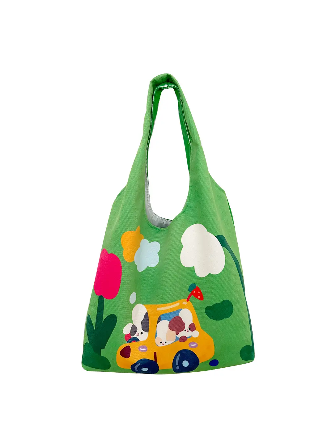 Pink Polka Dot Bunny Embroidered Shoulder Bag - Image 23