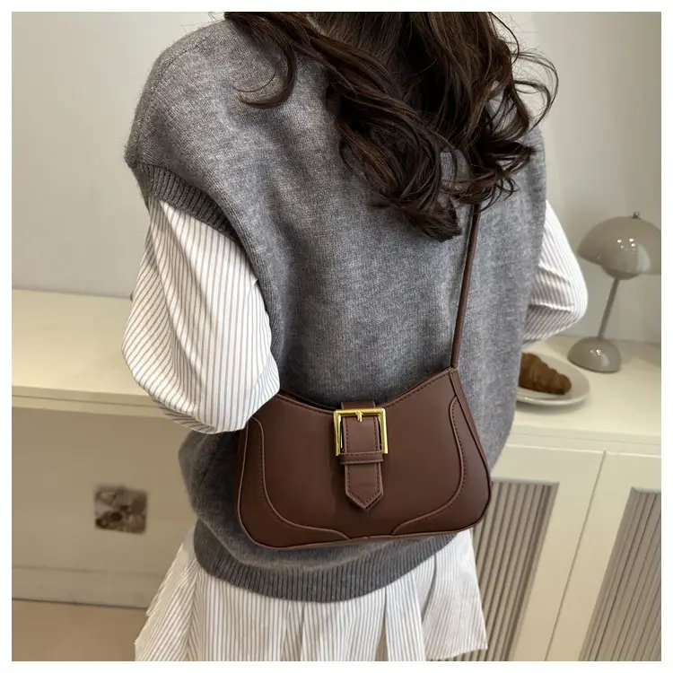 Women's Retro Brown Shoulder Messenger Bag 2024 — feature 35