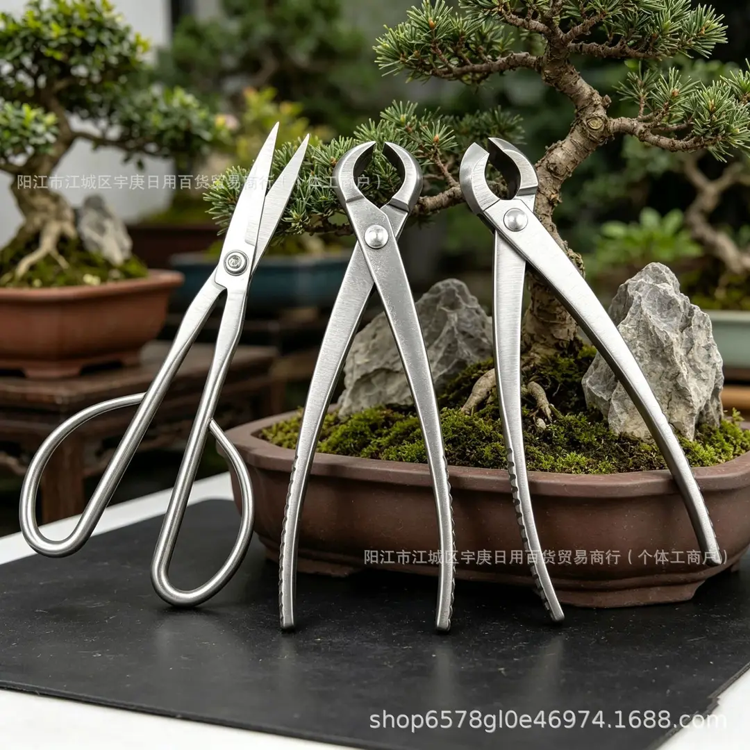 All Steel 8inch Bonsai Special Set Garden Pliers for Cutting Branches, Green Plants, Leaf Buds, Ball Joint Pliers, Diagonal Pliers, Sanded Style - Image 4