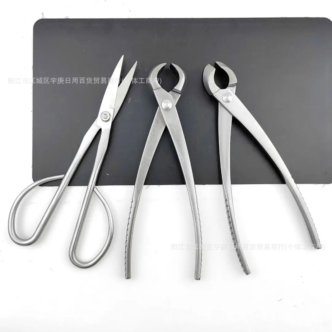 All Steel 8inch Bonsai Special Set Garden Pliers for Cutting Branches, Green Plants, Leaf Buds, Ball Joint Pliers, Diagonal Pliers, Sanded Style — feature 11