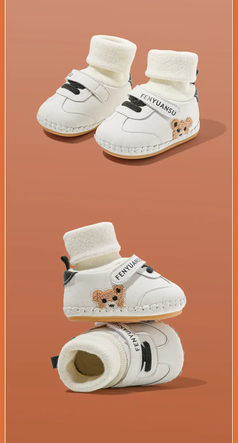 White Faux Leather Toddler Shoes for Baby 6-12 Months — feature 25