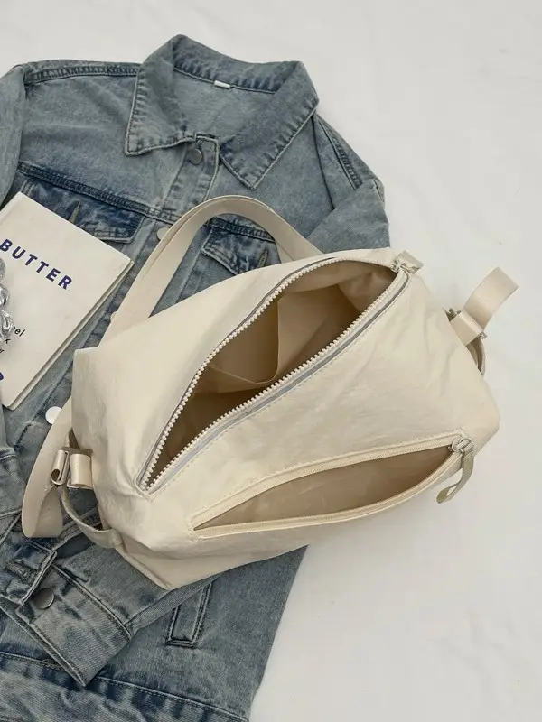 White Multi-Functional Shoulder Bag for Women